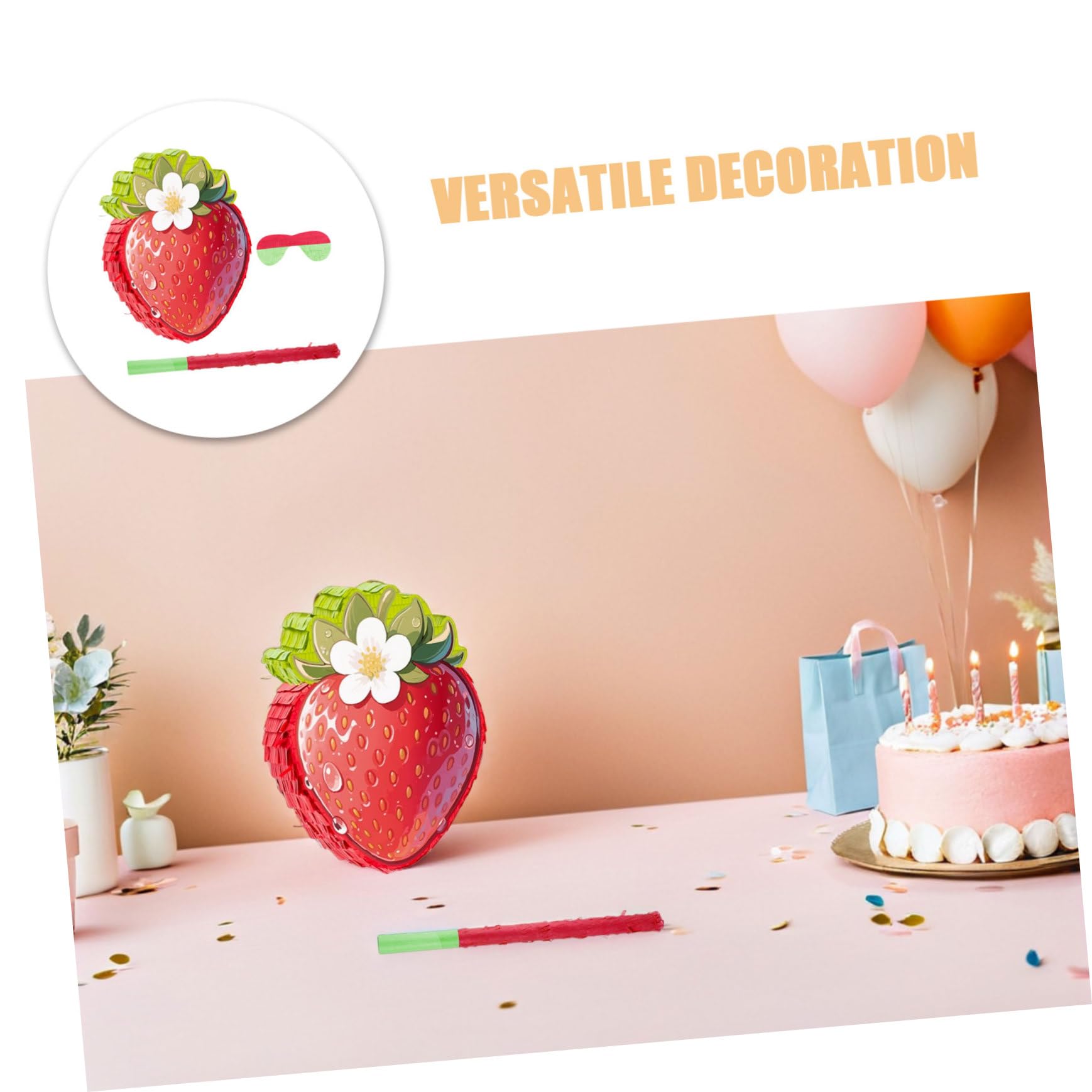 Alipis Piñata para Fiesta Infantil Decoración de Frutas de Verano para Cumpleaños y Fiestas Temáticas