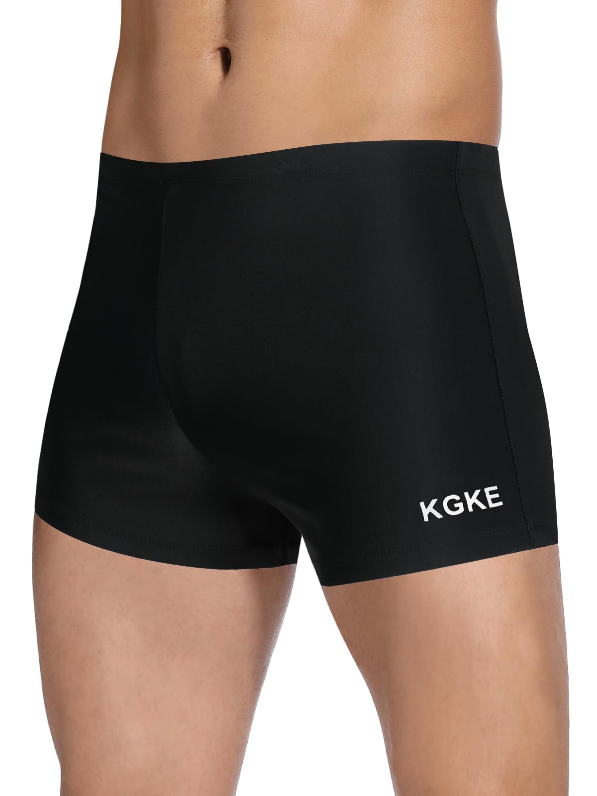 KGKE Men's Swim Jammers UPF50+, Swim Training Printed Jammer Swimsuit Endurance for Men