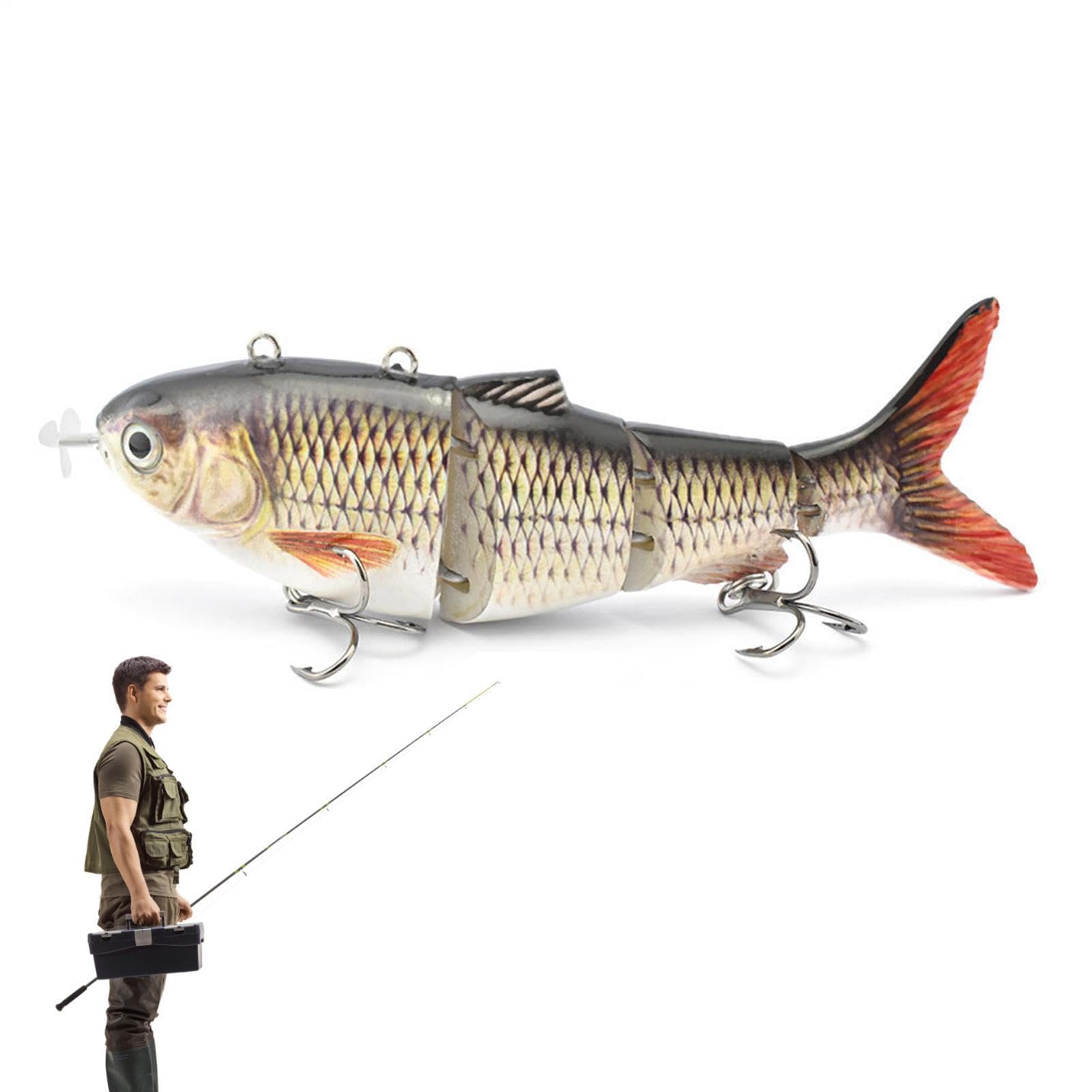 Esca da pesca animata Esca da nuoto ricaricabile USB