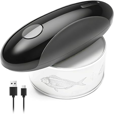 Rechargeable Electric Can Opener for Seniors with Arthritis, Handsfree Automatic