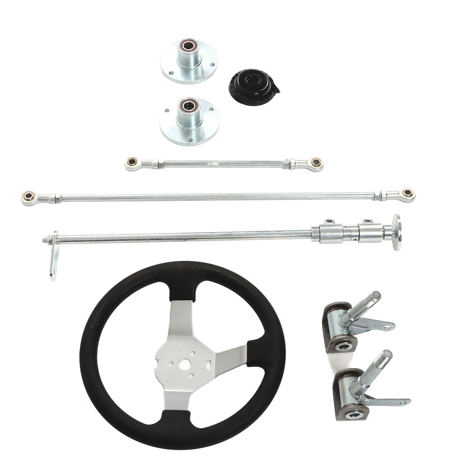Go Kart Direction Kit, Go Kart Directing With Accessors Metal Piezas para 100 125 140 150 Quad