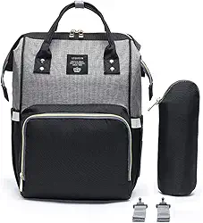 Mochila Bolsa Maternidade Lequeen Original Impermeável Porta mamadeira Menina Menino