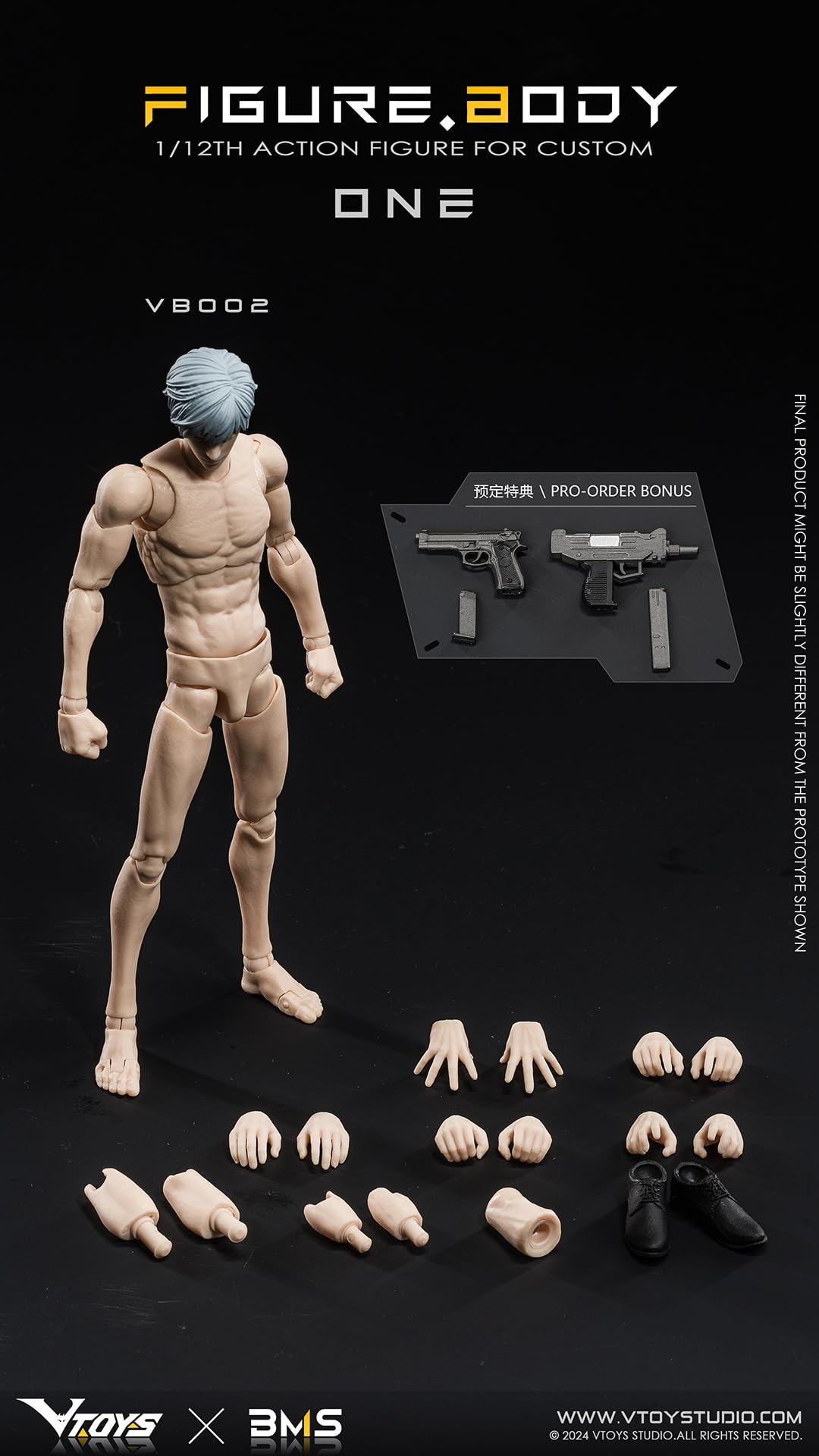 Amazon.co.jp: VTOYS x BMS ONE[ワン] VB002 ホワイトスキン 1