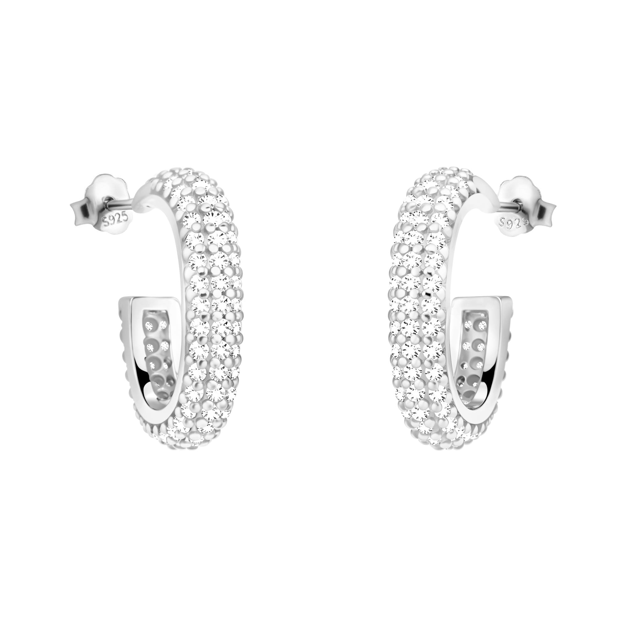 SOFIA MILANI - Damen Ohrringe 925 Silber - mit Zirkonia Steinen - Zirkonia Ohrstecker
