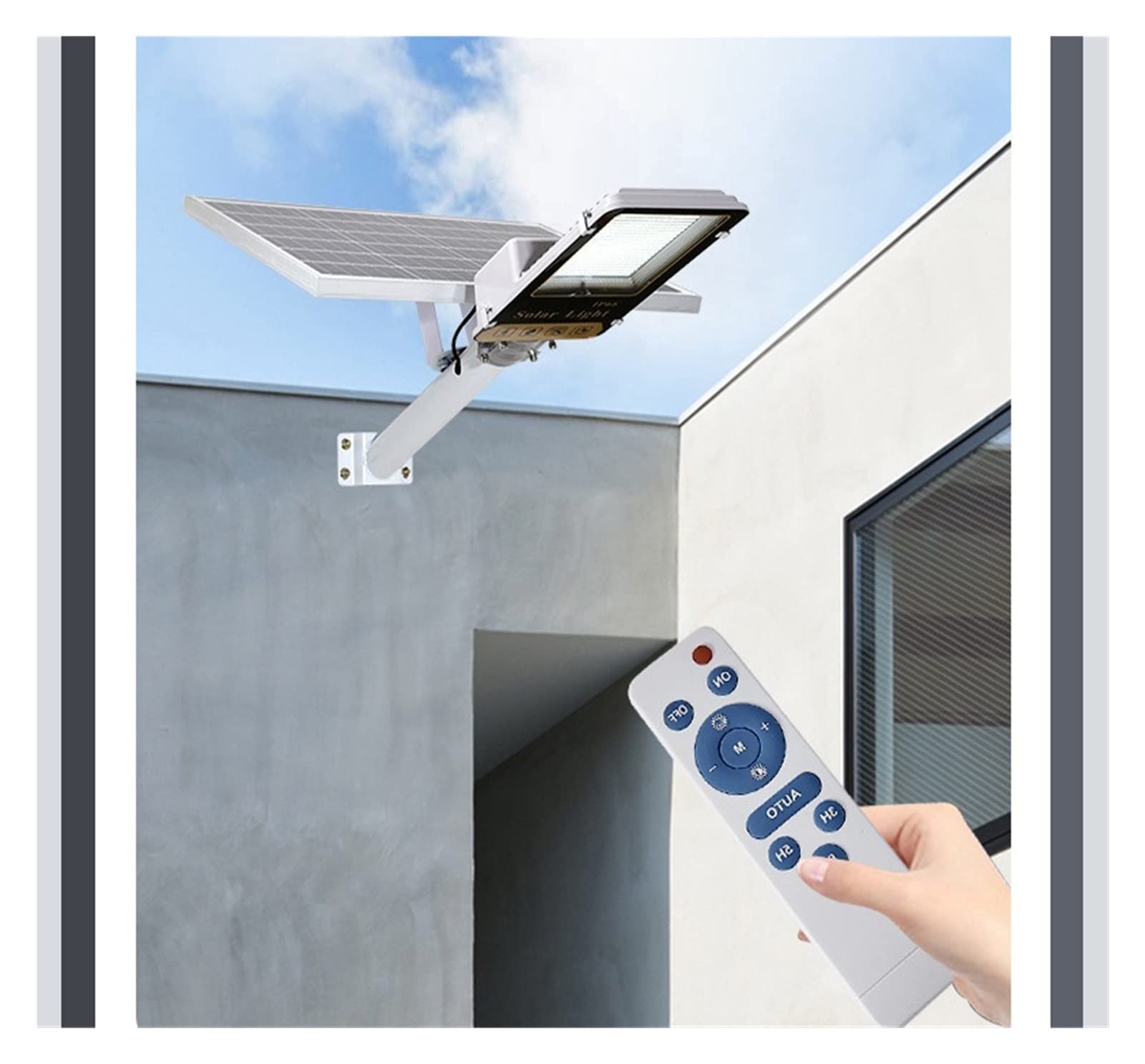 RéVerbèRes Solaires MenéS, 290led Split Solaire Réverbère Étanche LED Solaire Réverbère Arrière-Cour Rue Lampadaires Sécurité Inondation Éclairage Mur Lampe RéVerbèRe De SéCurité Durable