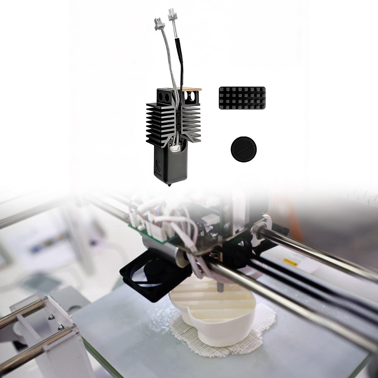 Ugello staccabile a caldo in acciaio temprato ugello per stampante 3D U1 Accessori 0.2/.4/.6/.8mm Accessori per stampanti