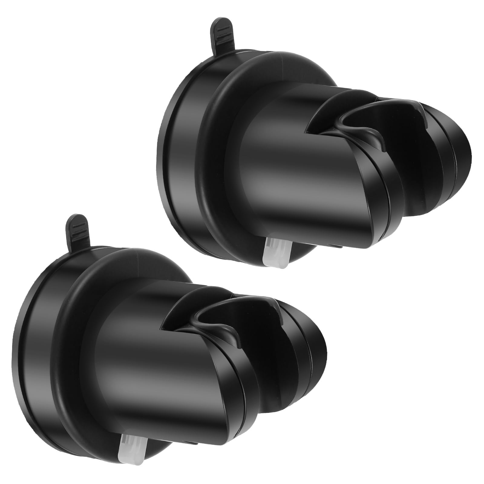 Buxuaaaa Black Shower Arm Mount Not Tool Installation Bathroom Wall Brackets Suction Cup Stand For Standard Showerheads General Shower Brackets For