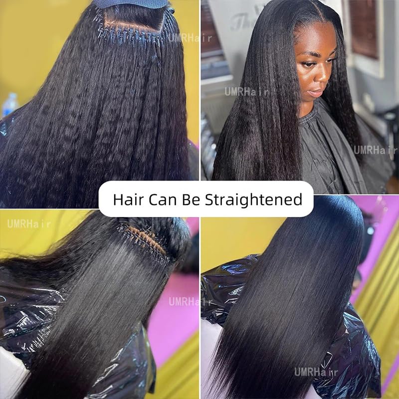 10inch I Tip Human Hair Kinky Straight Pre Bonded Keratin Stick In Hair Extensions 70g 100strands Cold Fusion I Tip Hair Extensions Real Hair Beaded Extension Brazilian Remy Human Hair