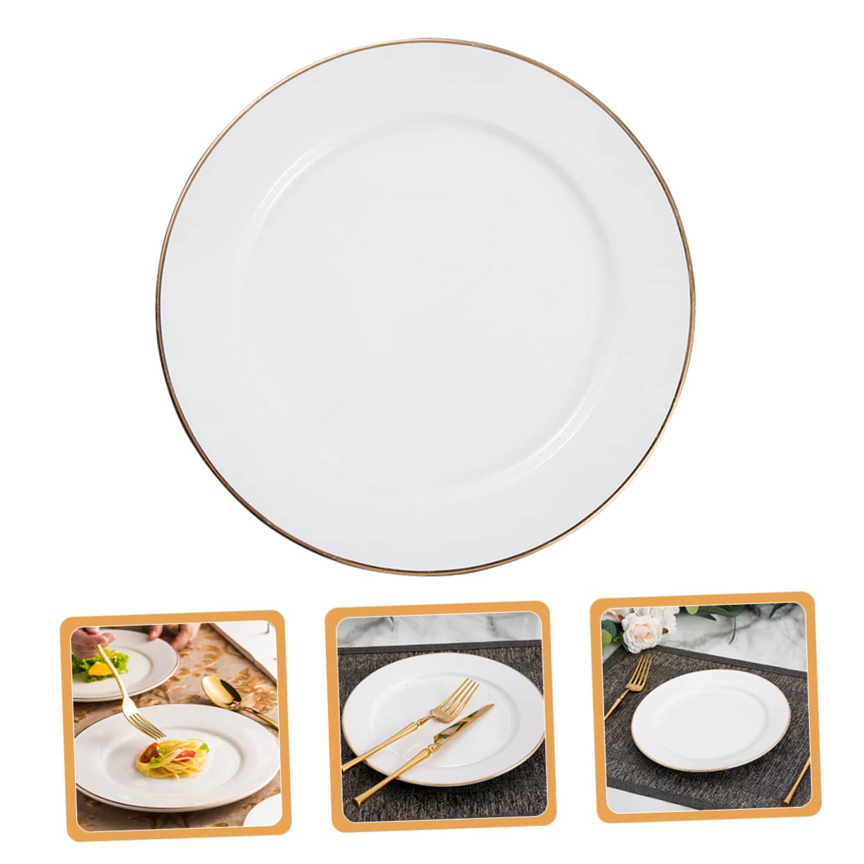 バーガンディ ゴールドトリム ディナープレート 8枚セット バーガンディ ゴールドトリム ディナープレート 8枚セット