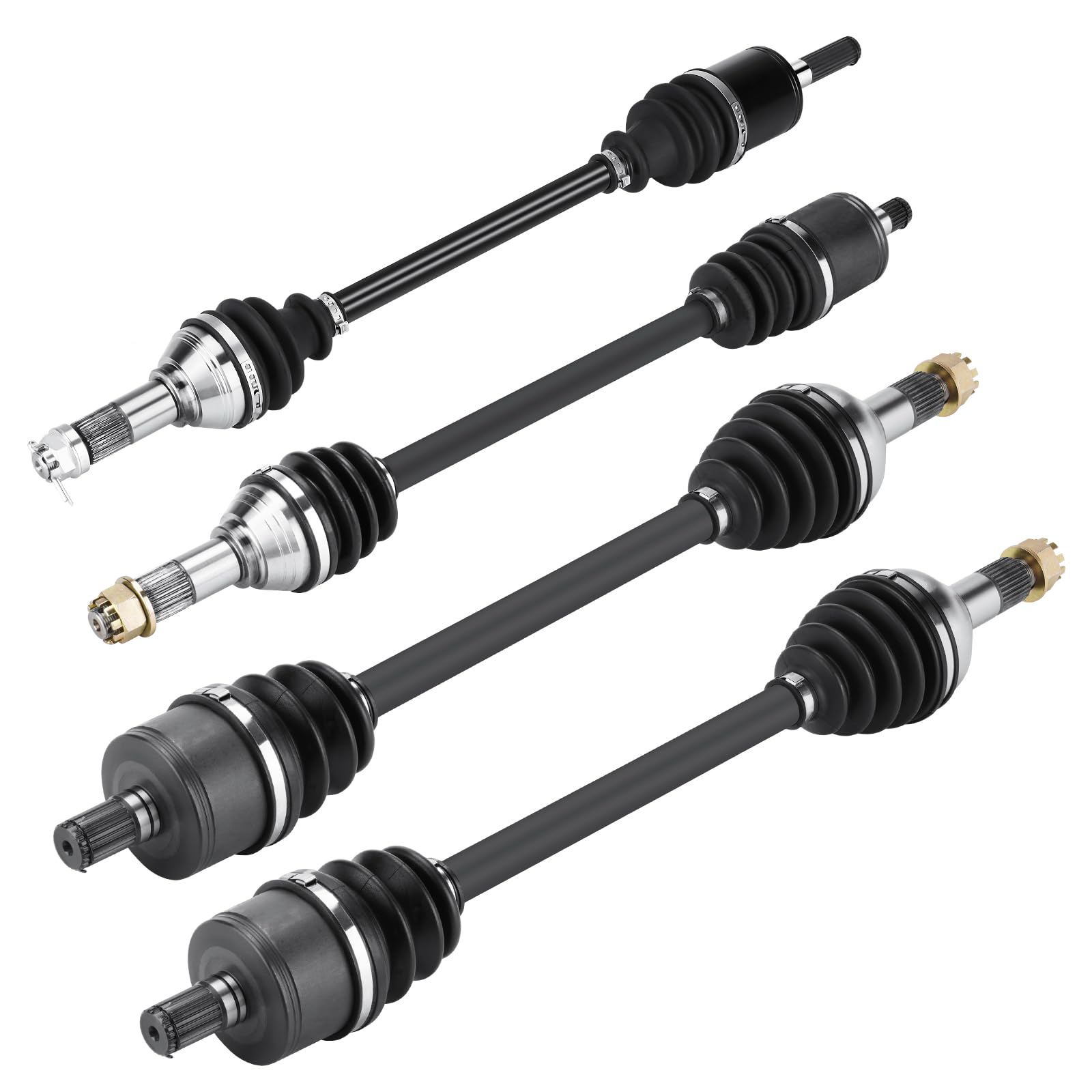Photo 1 of Front Rear CV Axle Full Set for Can-Am Defender HD5 HD8 HD10 DPS XT MAX 2016 2017 2018 2019 2020 2021 2022 705401801, ?705401802, 705502478, 705502479 ATV Axles 4 pcs - front & rear