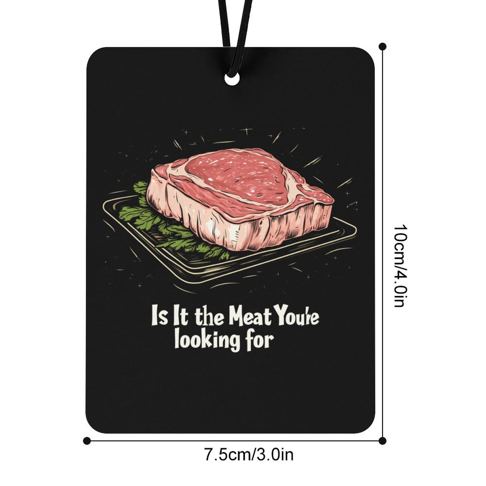 Is It Meat Youre Looking for Car Air Freshener Hanging Aromatherapy Tablets for Car Accessories Square