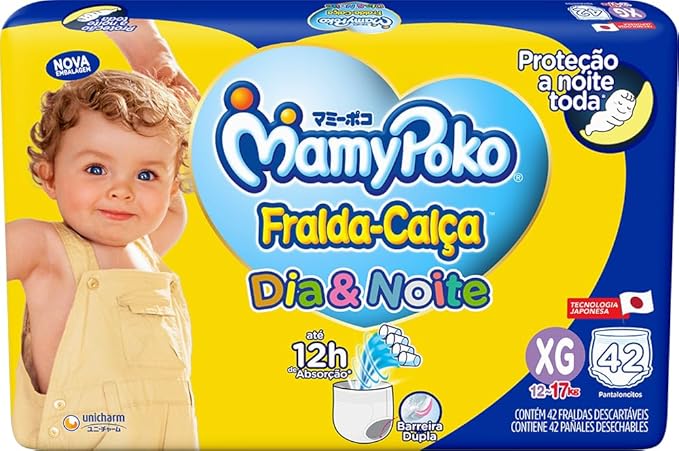 MamyPoko Fralda-Calça Dia&Noite Xg 42 Unidades