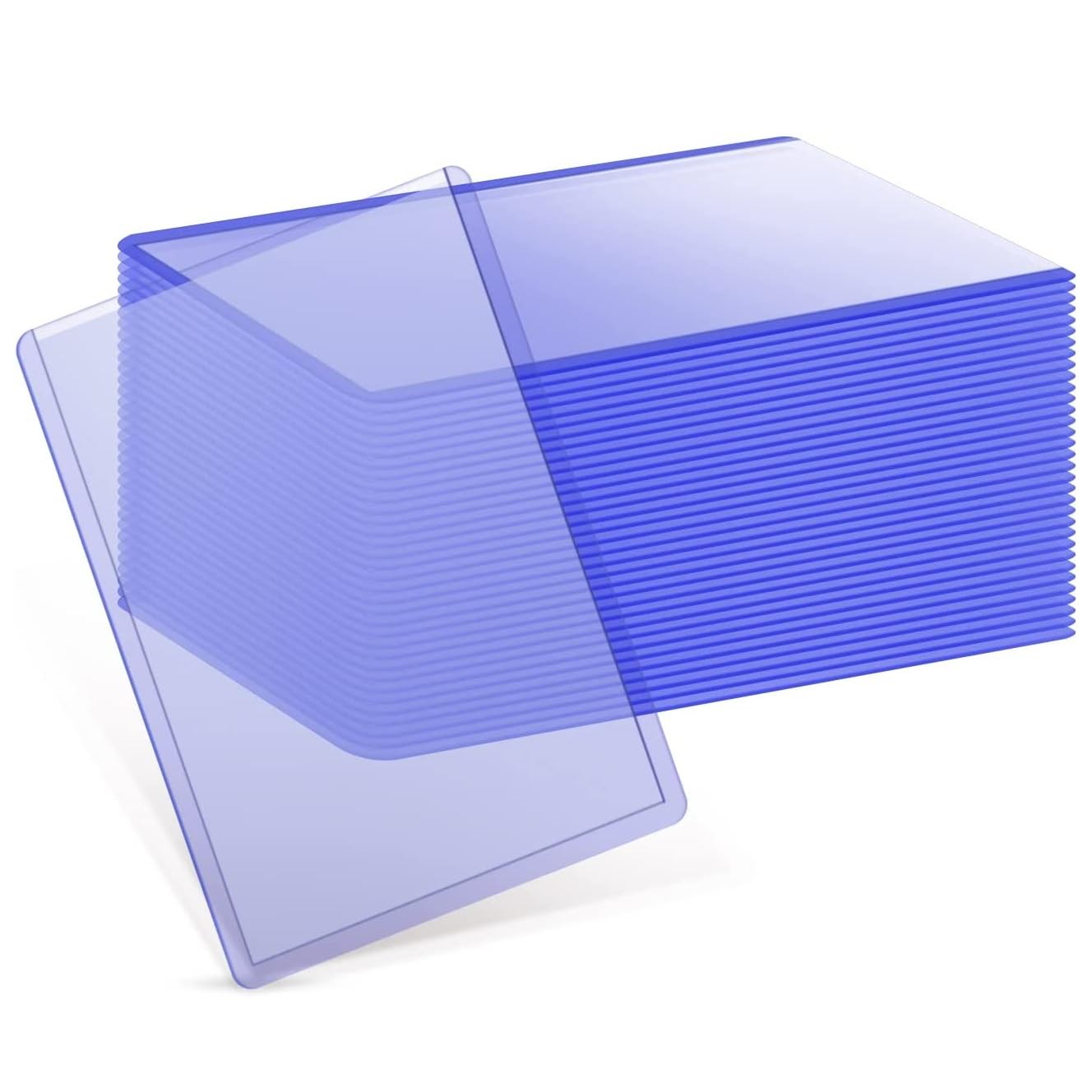 Hard Card Sleeves 3x4 Inch Top Loaders for Game, Sports Cards - Hard Plastic Protectors (50 Pack)
