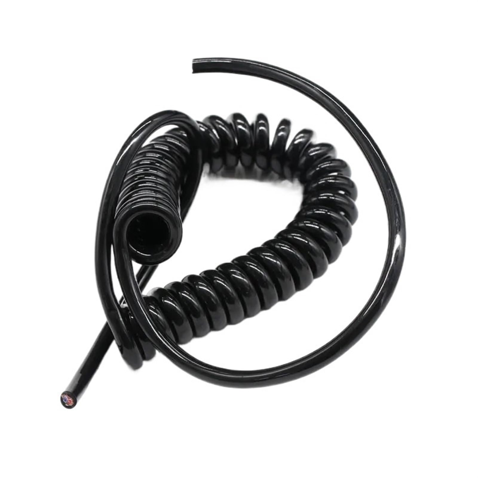 Wielżyłowy kabel zasilający spiralny Zwinięty spiralny 3-żyłowy przewód zasilający Rozciągliwy 2,5 metra 24-15 AWG(15AWG)