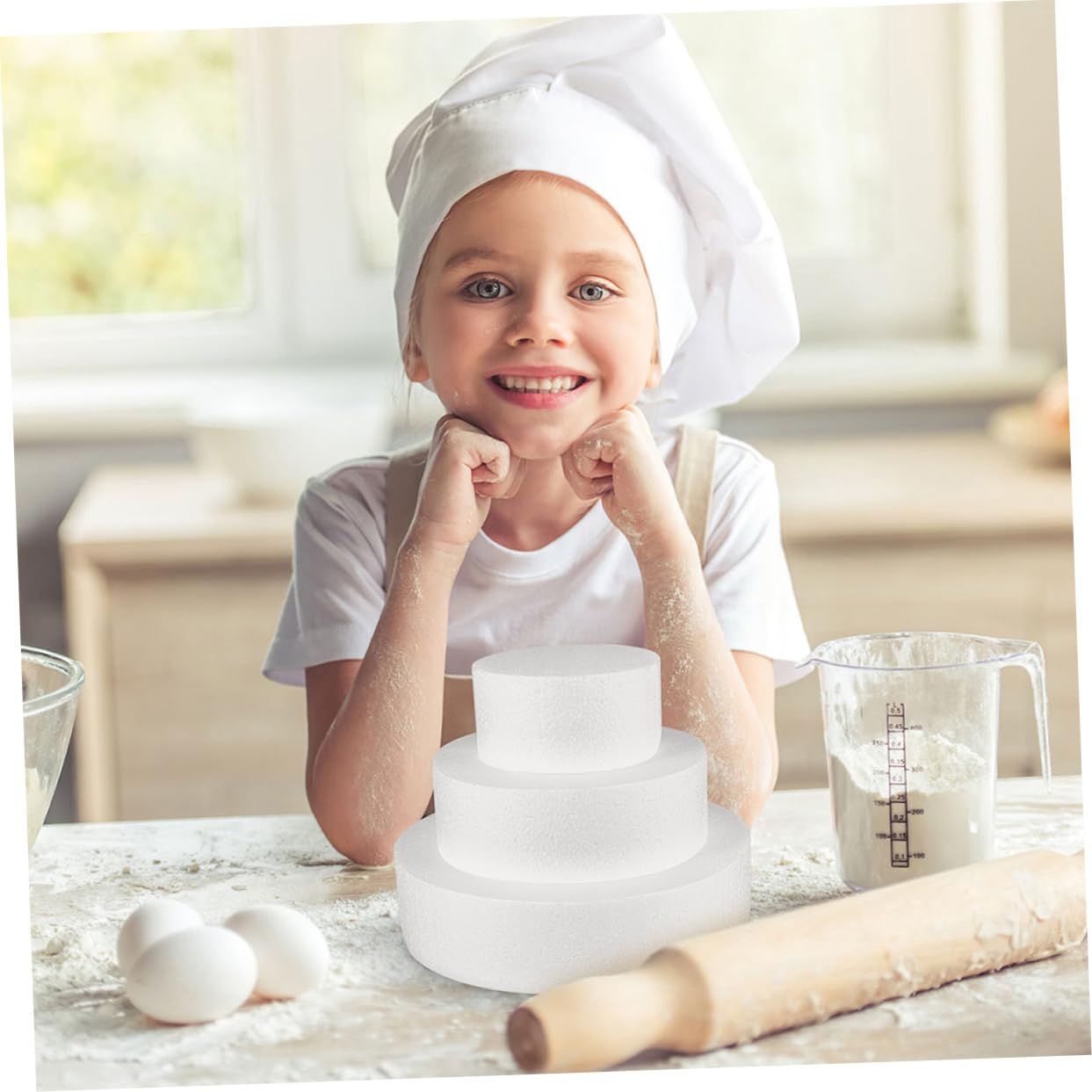 NUOBESTY Lot De 3 Moules à Gâteau En Mousse Forme Cœur – Idéal Pour Décorer Mariages Et Anniversaires, Pratique Pour Débutants