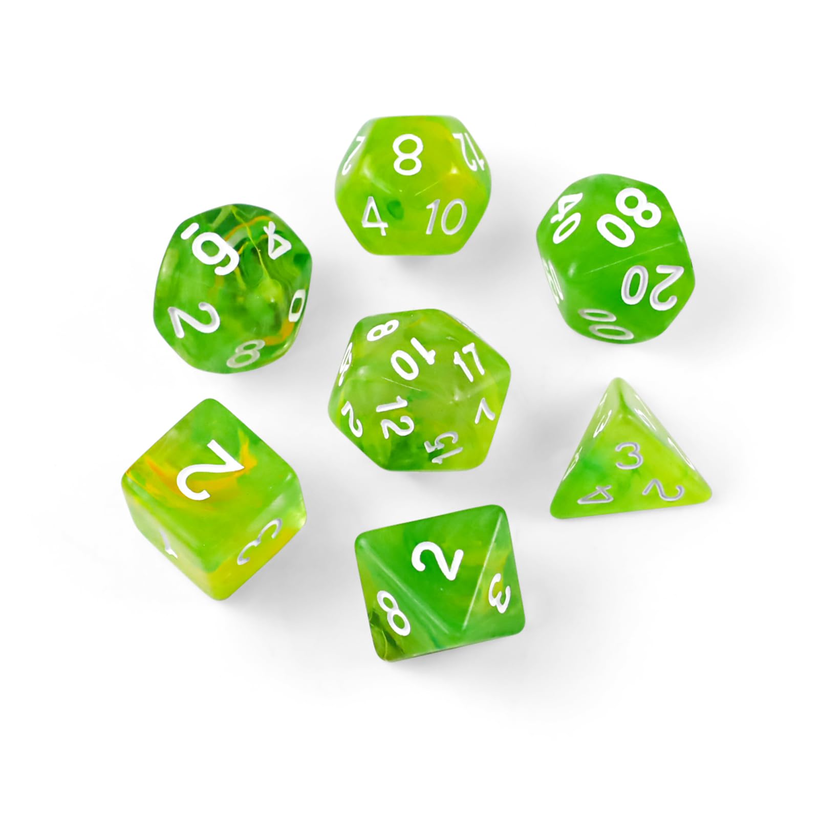 10 Stück D20 Polyedrisch Würfel Set,Spiel Würfel für Dungeon