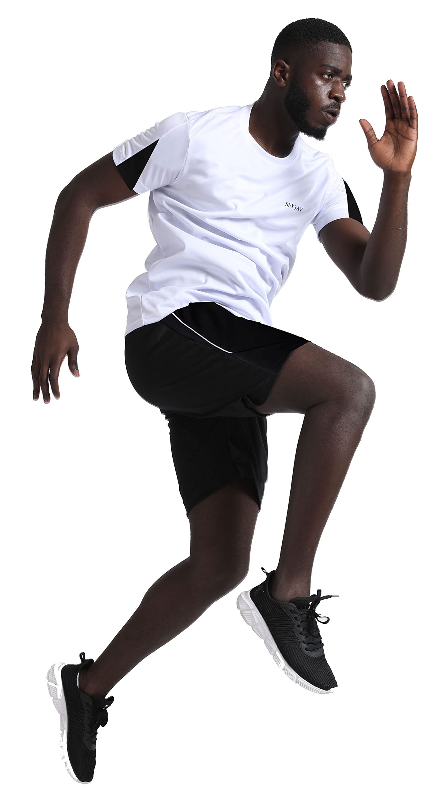 BUYJYA Ropa de entrenamiento para hombre, pantalones cortos atléticos para baloncesto, fútbol, ejercicio, entrenamiento, correr y gimnasio, 3 unidades
