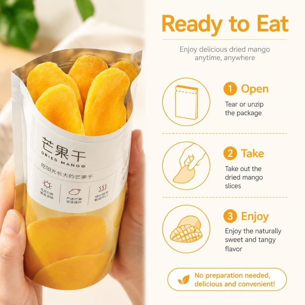 Rodajas de Mango Seco 120g x 2 Bolsas