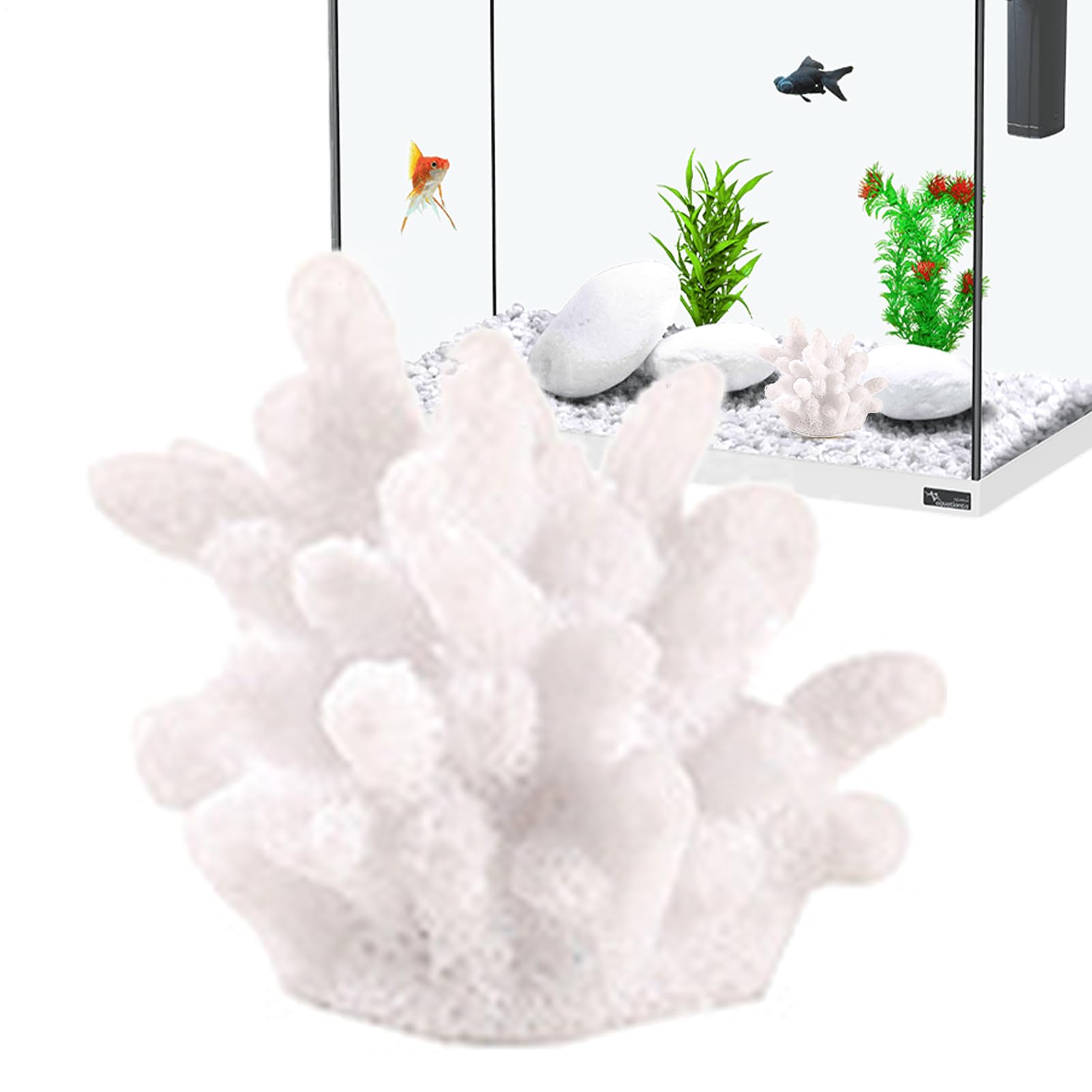 Künstliche Seekoralle für Handwerk – kleine Korallenornamente, Landschaftsdekoration, Korallenlandschaftsdekoration für Aquarienbüros, Tierterrarien und