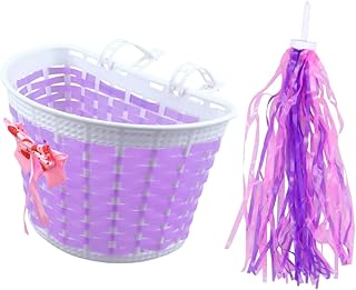 Veemoon 4 Pçs Acessórios De Scooter Para Crianças Meninos Bicicletas Apertos De Bicicleta Crianças Decoração Cesta De Guidão Sino Acessórios De Bicicleta Guidão De Bicicleta Flâmulas