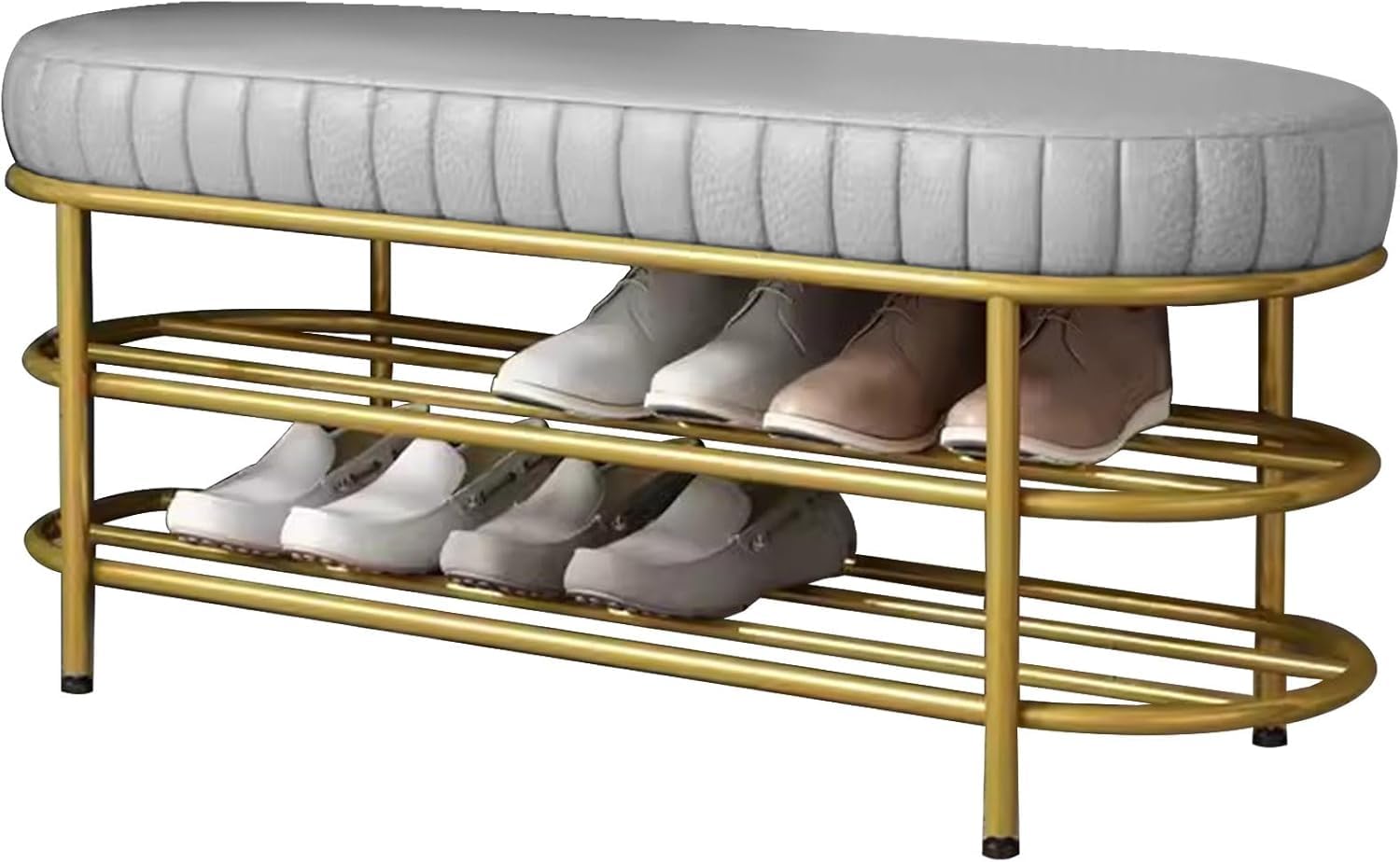Banc à chaussures élégant pour couloir et chambre simplifiant la routine matinale