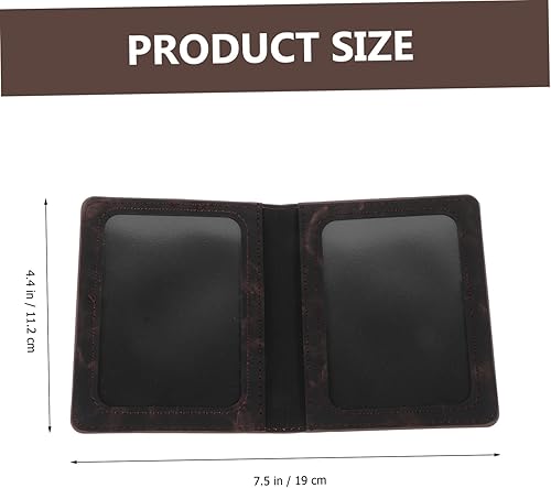 Miniatura 3 de VALICLUD 2 fundas de almacenamiento portátiles para pasaporte para portón de pasaporte, funda protectora de viaje, negro, tarjetas protectoras de