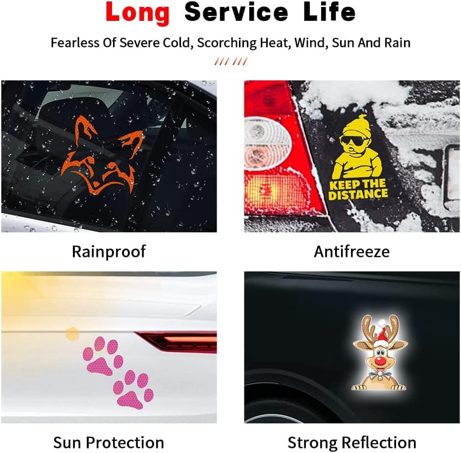 Miniatura 6 de 2 calcomanías de bebé en coche para automóviles, lindas calcomanías reflectantes de alta intensidad para bebé a bordo para parachoques de ventana