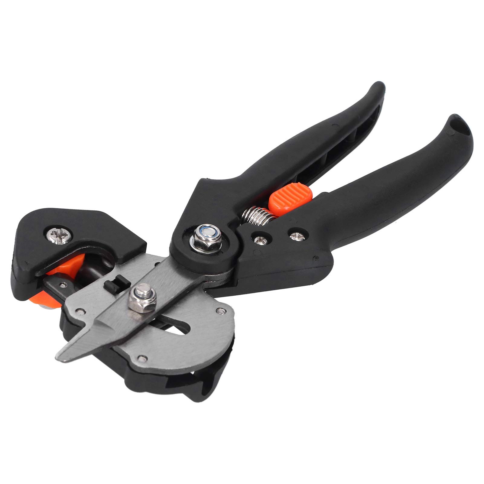 Set di Attrezzi per Innesto da Giardino, Cesoia per Innesto di Alberi in ABS con Taglio Preciso e Rifilatura di Rami, Forbici per di Piante da 543 G con Custodia per Giardinieri e