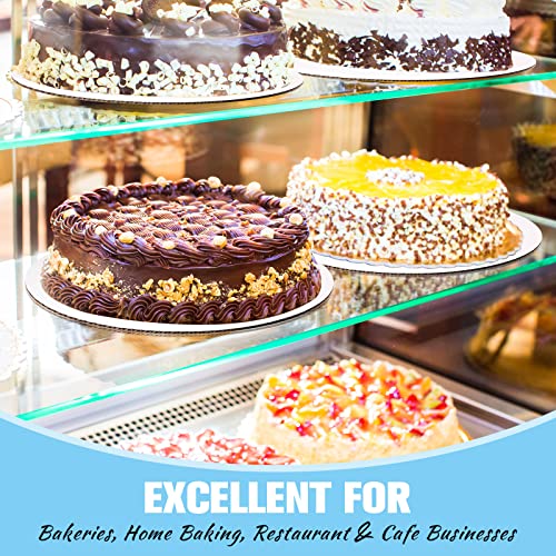 50 Pack Round Cake Boards Circle Cardboard Base Boards Grease Proof Cardboard Disposable for Baking Cake Pizza (10 Inch) - Thumbnail 4