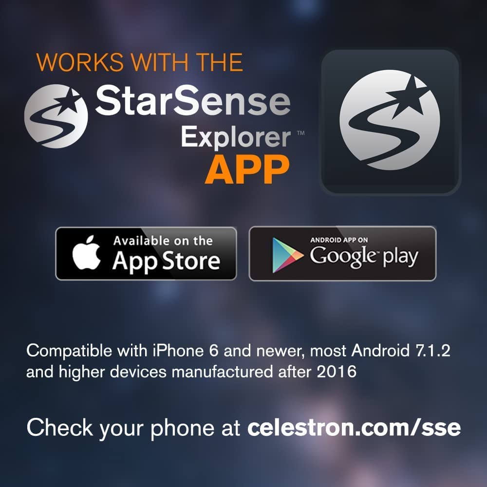 Celestron StarSense Explorer LT 80AZ Smartphone App-Enabled Newtonian Reflector Telescope with Moon Filter - Image 5 thumbnail
