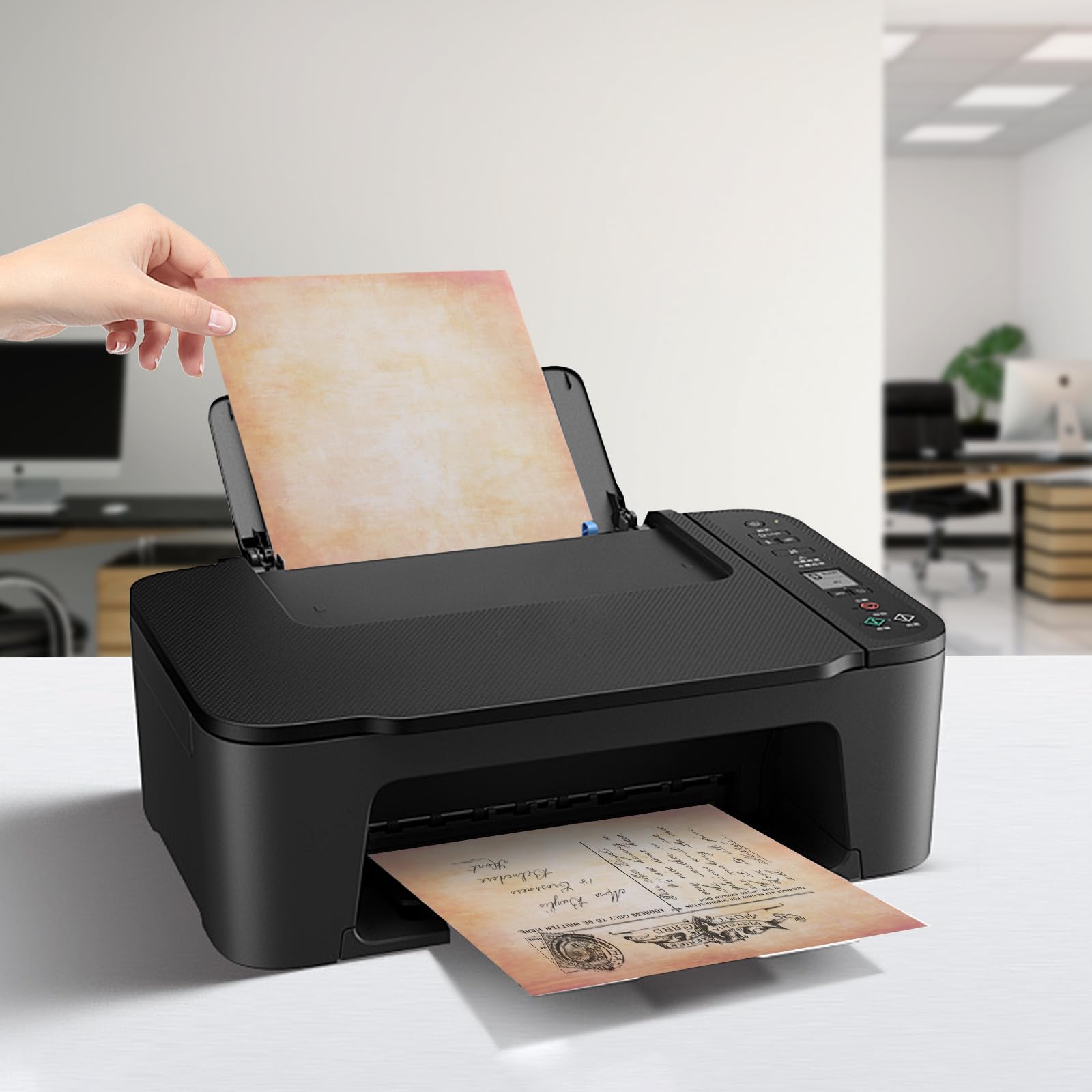 Carta pergamena A4 287x211mm 100g per stampanti inkjet laser scrivibile a mano