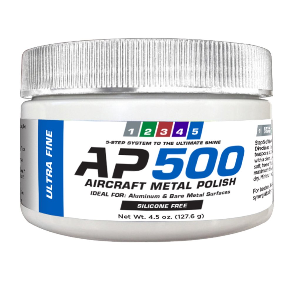 AP500 Aircraft Metal Polish (4.5oz) Ultra Fine for Airplane