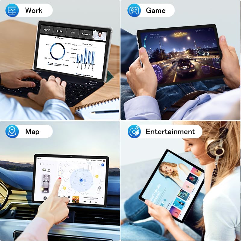 Kinstone Android Tablet 10.1 inch, 8GB+128GB, 8000mAh 2.0GHz Fast