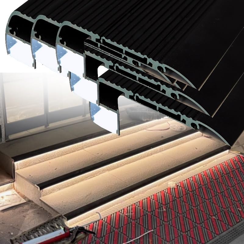 Nez de marche en carrelage LED 5cm pour sécuriser et éclairer l'escalier