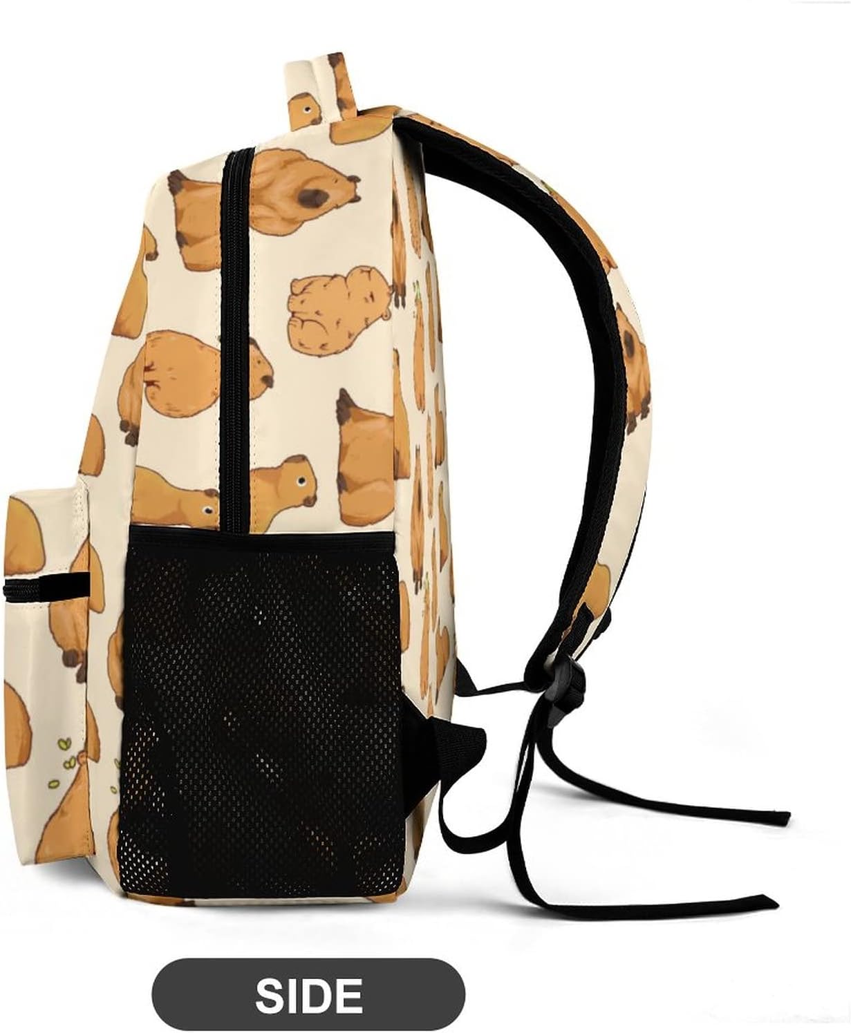 Capybara Backpack Gift for Kids Boys Girls Polyester Fashion School Bag Stylish Print Travel Laptop Bookbag - Image 5