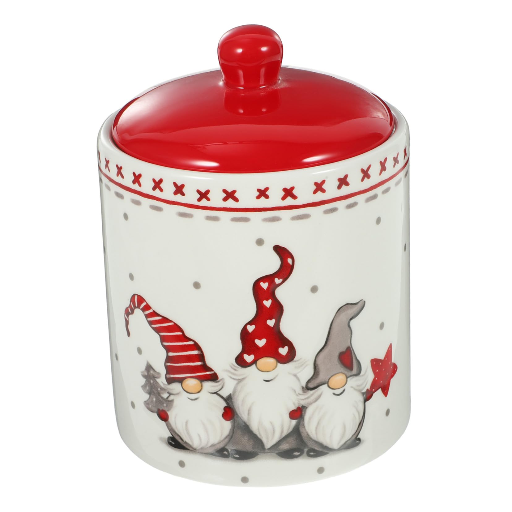 Barattolo Sigillato Per Tè in Ceramica Coperchio Ermetico, Contenitore Per Caramelle Natalizie e Dolciumi Multifunzionale, Barattolo Da Tè Decorativo Per Cucina e Organizzazione Domestica