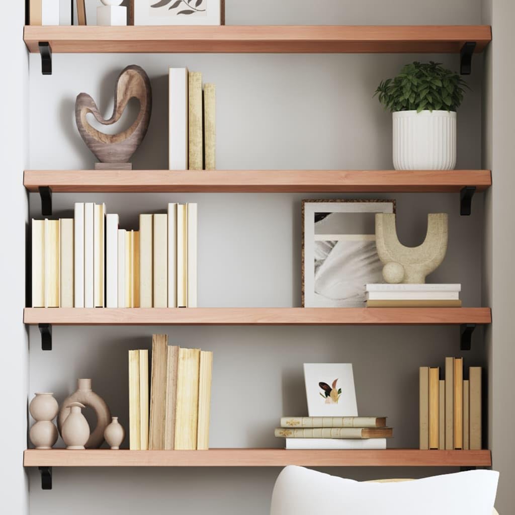 Étagère cuisine en chêne massif rustique de 80 cm pour organiser vos épices et bocaux avec style