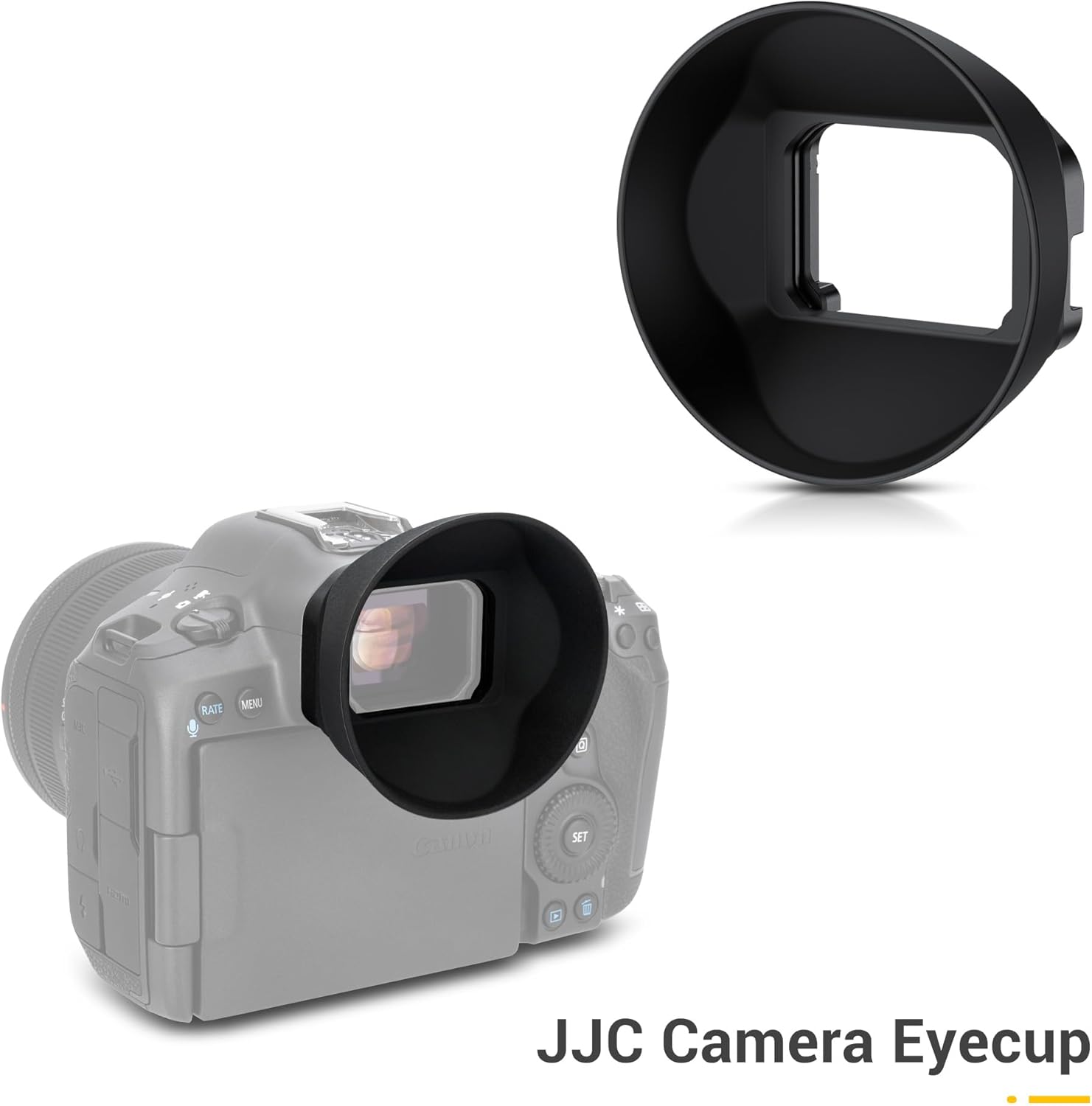 Extra Large EOS R5 Mark II Eyecup, Round Soft Silicon R5II Eye Cup Eyepiece Viewfinder Eyeshade Cover Special Designed for Canon EOS R5 Mark II Camera Replaces Canon ER-kE Rubber Eyecup (NOT fits R5) - Image 8