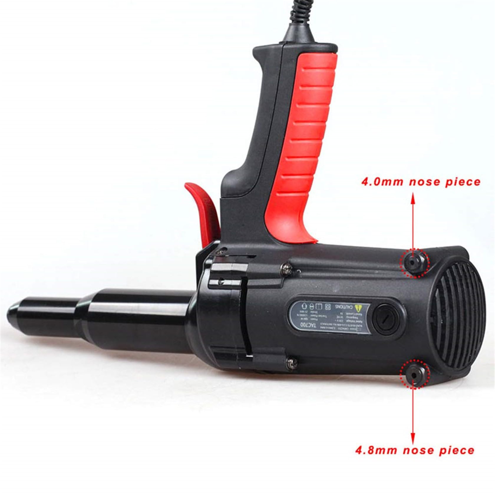 NarzęDzie Do Nitowania NitóW Elektrycznych Heavy Duty, Nitownica Elektryczna 220 V/600 W, PrzenośNa Wtyczka Elektryczna Nitownica Do NitóW Zrywalnych 4.0-6.4mm