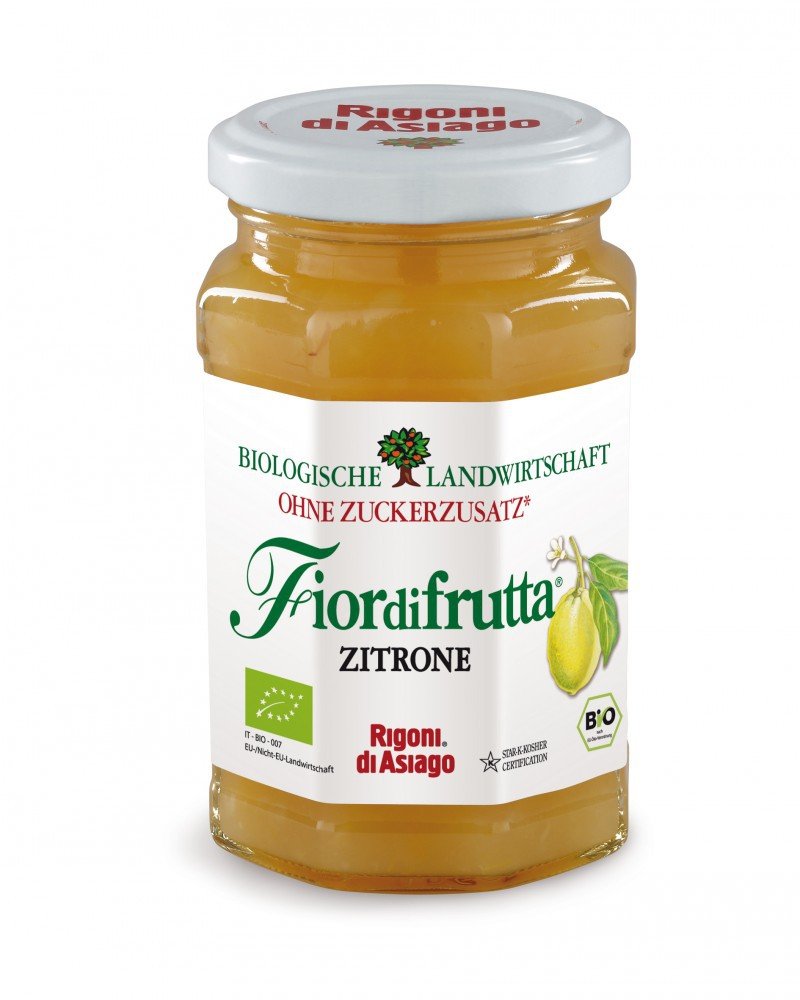 Rigoni di Asiago Fiordifrutta - Fruchtaufstrich - Zitrone BIO, 260 g