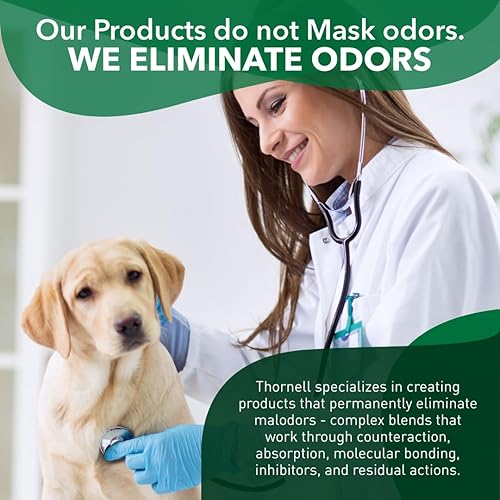 Miniatura 5 de Odorcide, Thornell KOE Concentrado eliminador de olores para perreras, ideal para jaulas, carreras, suelos y más, eliminador de olores de mascotas