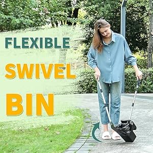 Mayki Upgraded Odorless Pooper Scooper Kit with Swivel Bin  Rake  Spade Long Handle Dog Pooper Scooper with 40 Bag Attachments for Largemediumsmall Dogs Dog Poop Scooper for Yard  Cucciolini Doodles Mayki upgraded odorless pooper scooper kit with swivel bin  rake  spade long handle dog pooper scooper with 40 bag attachments for largemediumsmall dogs dog poop scooper for yard   cucciolini doodles