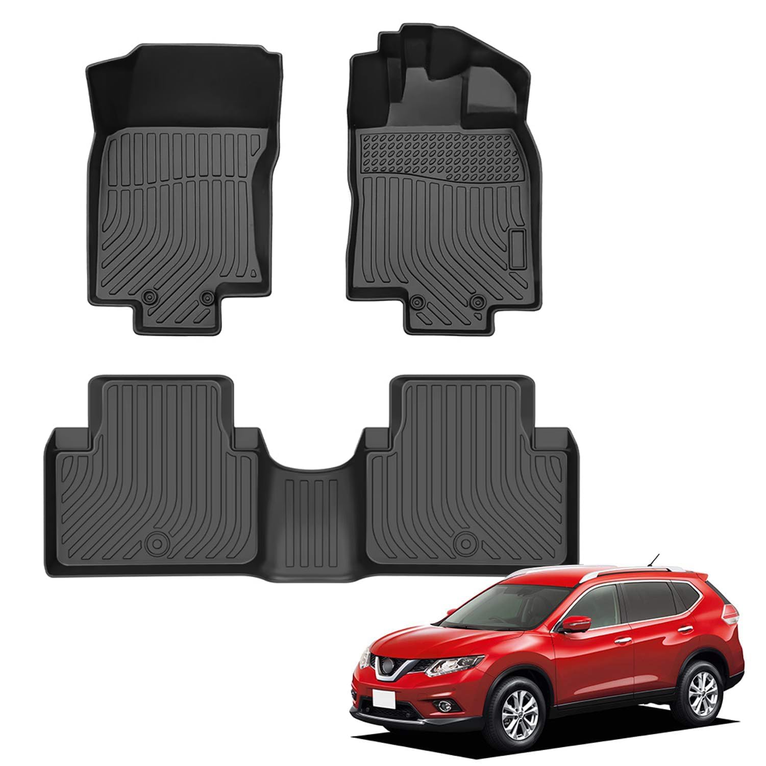 Amazon | Orealauto 日産 エクストレイル フロアマットt32 防水 3D立体