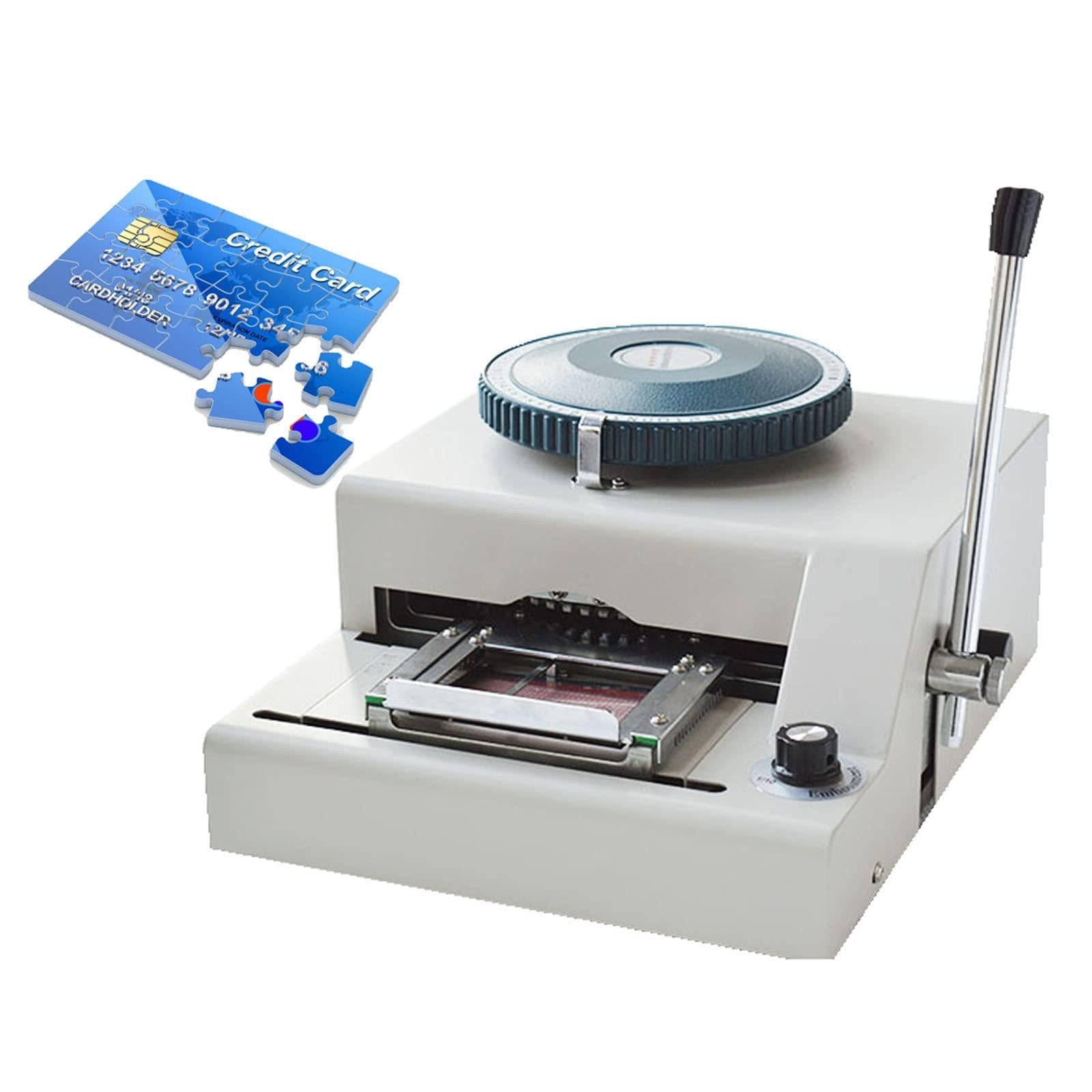 Manual Embosser Machine 72 Characters, Manual Character Typing Machine, Embossing Machine for Shopping Malls, Restaurants, and Entertainment Venues