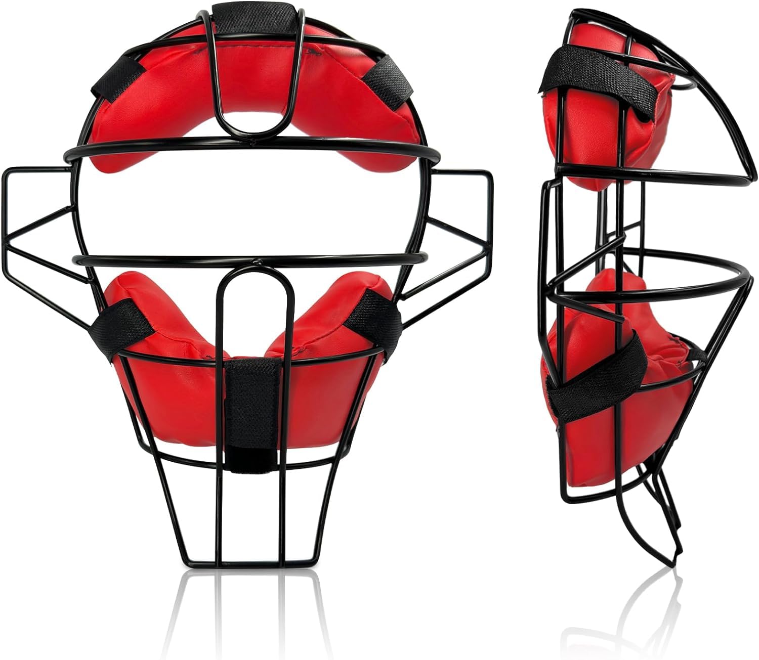 Masque De Protection Intégral Pour Baseball – Attrapeur/arbitre, Noir, Léger