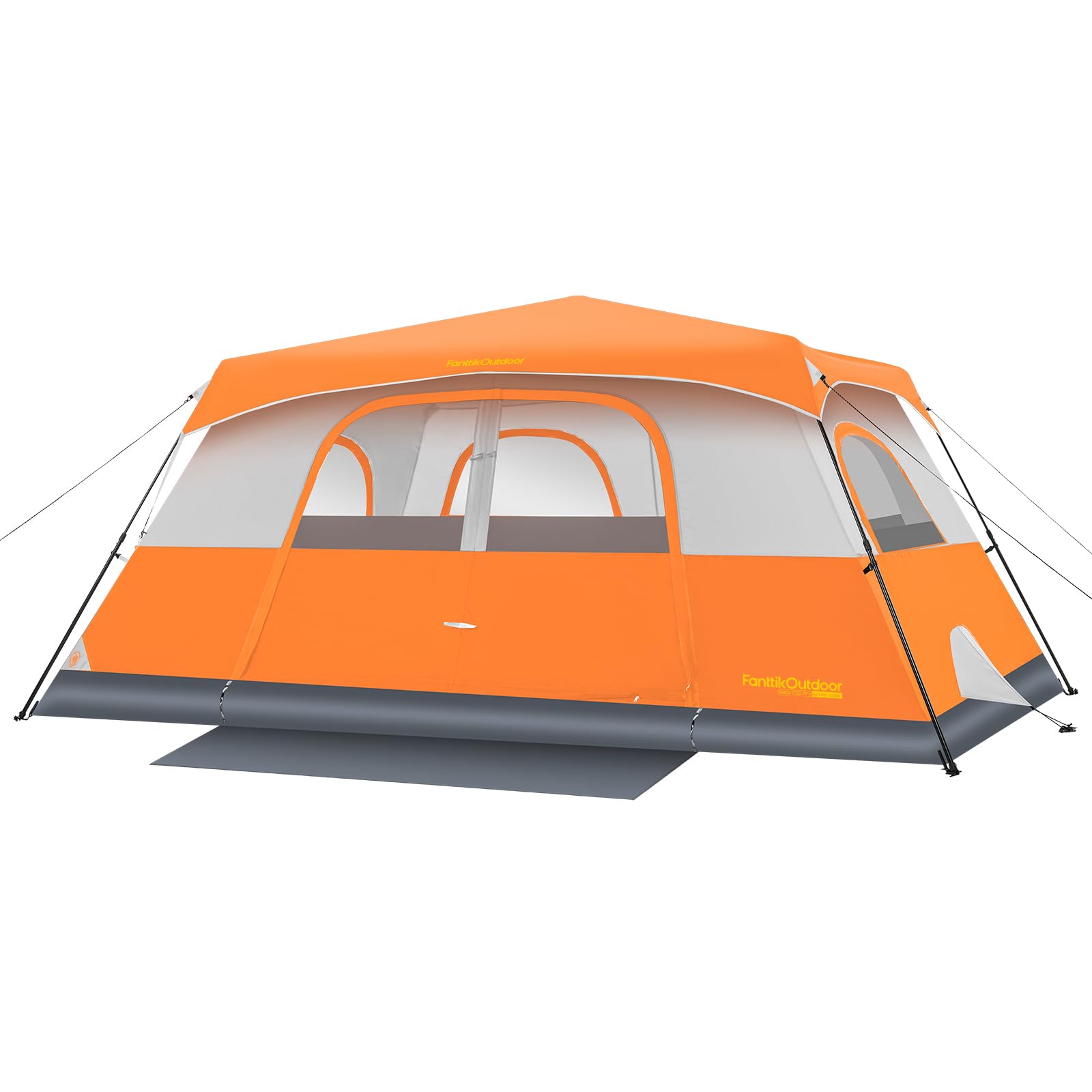 FanttikOutdoor Camping Tent 4/6/8/10 Person Instant Cabin Tent Setup in 60 Seconds with Rainfly & Windproof Portable with Carry Bag for Family Camping & Hiking