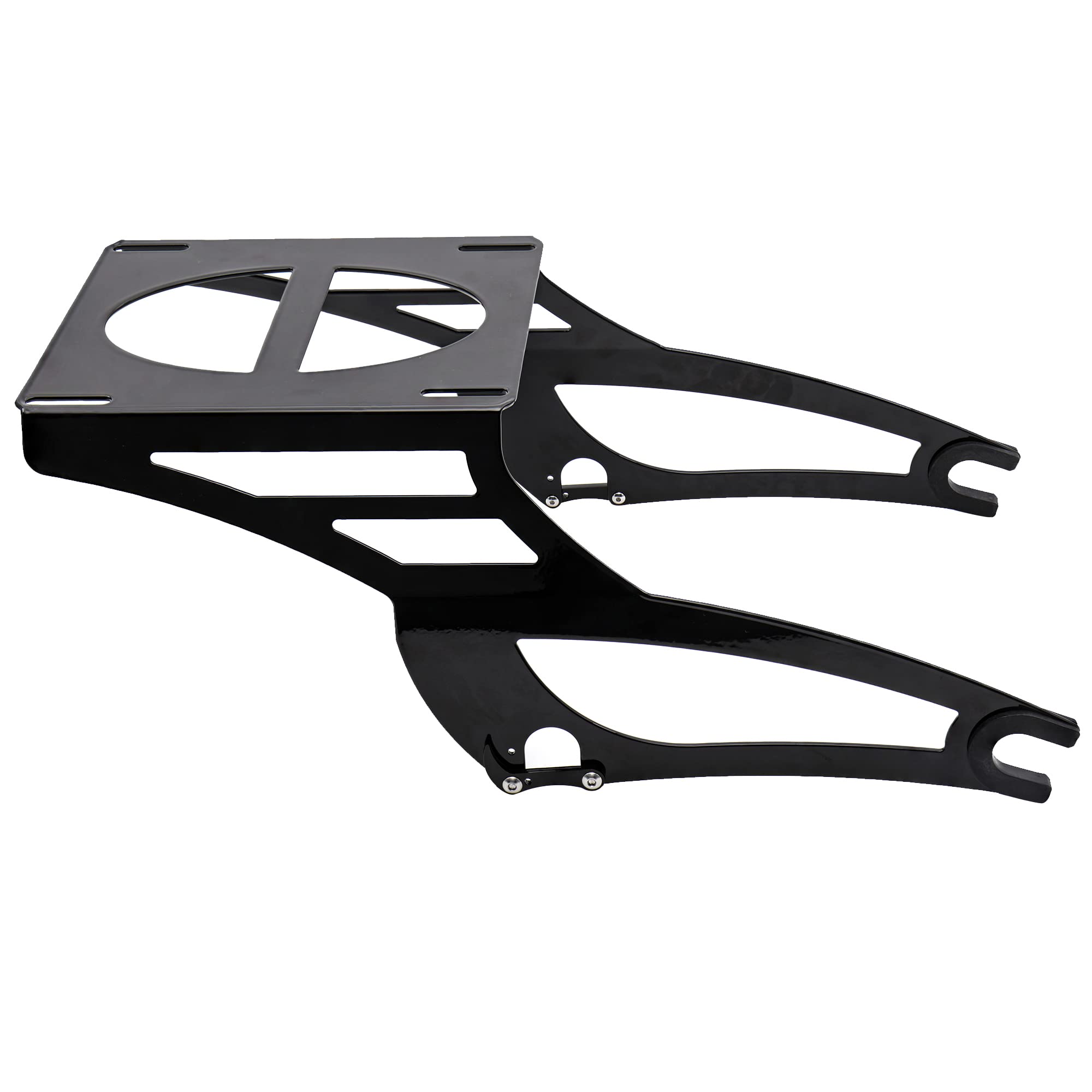 Photo 1 of MoKitDora Indian Tour Pack Rack Detachable Mount Luggage Rack for 2014-up Indian Chief Chieftain Dark Horse Roadmaster 2020-up Challenger, Black