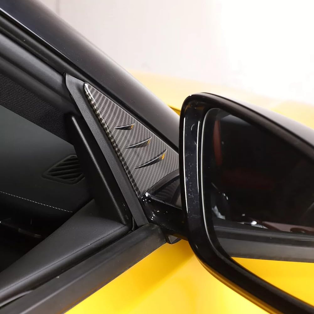 Trim deflettore d'aria ABS in fibra di carbonio per Supra A90 2019-2022, accessori spoiler per riduzione del rumore anti-buffeting, facile da installare, finitura nera