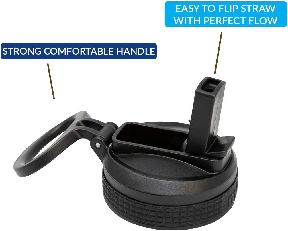 MIRA 12 oz Small Insulated Water Bottle for Cold Drinks | Leak-Proof Stainless Steel with Straw Lid for Travel, Hiking, Gym - Truck - Image 3