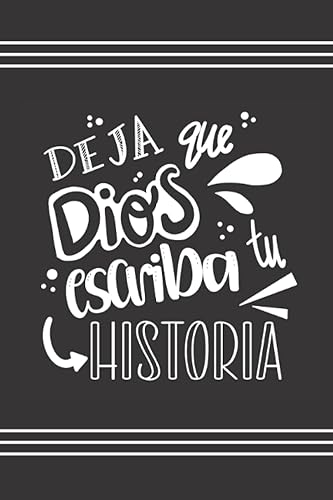 Deja Que Dios Escriba Tu Historia Libreta Cristiana Bonita Para Mujeres Apuntes Cristianos Cuaderno Bonito Para La Iglesia en Blanco y Negro